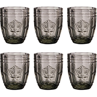 BUTLERS Trinkglas, Set 6x Gläser 250ml aus Glas -VICTORIAN- ideal als Wasserglas, Gläser & Trinkgeschirr, Trinkgläser Set