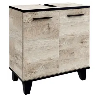 Fackelmann TE-A Waschbeckenunterschrank 2 T. Nature Oak 602x632x320 mm