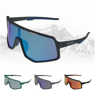 Gamswild Sonnenbrille UV400 Sonnenbrille Fahrradbrille Skibrille TR90 schnelle Brille Damen Herren WS4042 in, lila, blau, schw.-rot, oliv, beere, weiß blau|schwarz