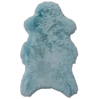 Tannery Sheepskin Türkis, blau gefärbtes echtes Schaffell Lammfell, Schafsfelldecke, Fell, weich, Wolle, schaffell Hygge (ca. 110/60cm)