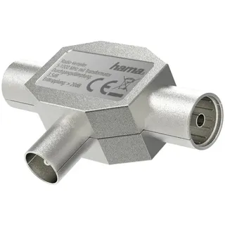 Hama Verteiler Antennenstecker auf 2X (Koaxial, Verteiler, Splitter, Matelgehäuse, 1000MHz)