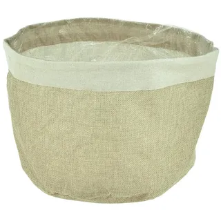 Florists Products Dekokorb Jute Übertopf Stoffkörbchen Natur Ø26cm H21cm 3er Set Utensilo, 3 Stü