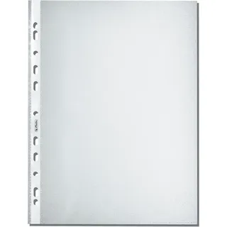 Herlitz Prospekthüllen DIN A4 transparent genarbt 0,08 mm, 100 St.