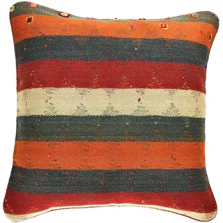 KUHFELL online & NOMAD Bodenkissen Sitzkissen Sitzpouf feinster persischer Kelim Kissen 60 x 60 cm