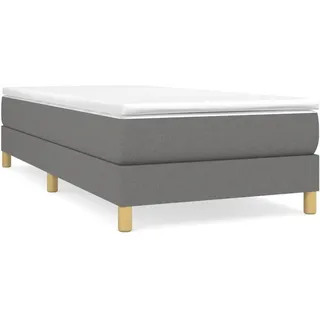 vidaXL Bettgestell 120 x 190 cm Dunkelgrau
