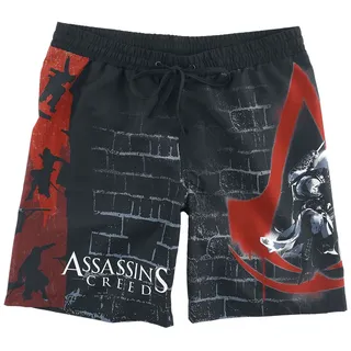 Assassin's Creed - Gaming Badeshort - Wall Jump - S bis L - für Männer - Größe L - schwarz  - EMP exklusives Merchandise! - L
