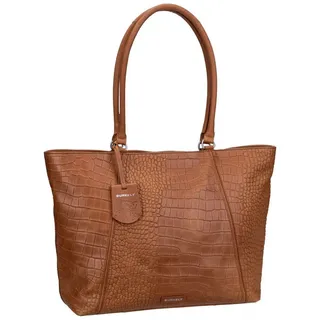 Burkely Cool Colbie Shopper Baumwolle/Leder Braun