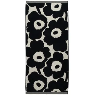 Marimekko - Unikko Badetuch 70 x 150 cm, baumwollweiß / dunkelblau