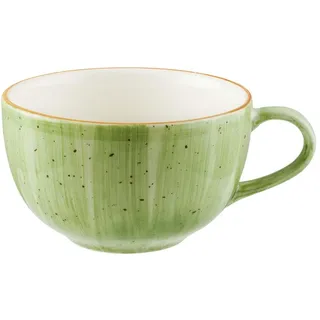 Bonna 6x Aura Therapy Rita Obertasse Ø14cm 7cm hoch 35cl Grün Porzellan ATHRIT05CPF Tasse Kaffeetasse Teetasse Geschirr