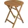 Balkontisch Gartentisch Ø 60 x 72 5 Braun