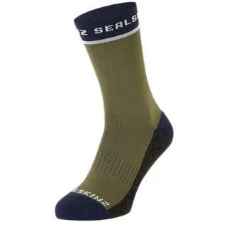 Sealskinz Foxley Active Socken - Olive Green / Black - EU 36-38