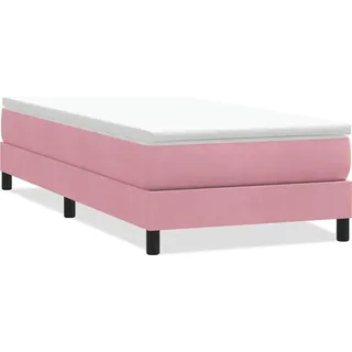 vidaXL Boxspringbett 90 x 210 cm Rosa