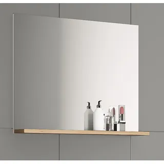 VCM Badspiegel rahmenlos Hängespiegel mit Ablage modernes Design Maße ca. H. 60 x B. 50 x T. 2 cm | Gr.: onesize