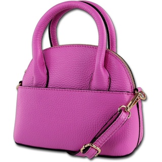 Toscanto Umhängetasche Toscanto Umhängetasche Freizeit (Umhängetasche, Umhängetasche), Damen Tasche Echtes Leder pink, fuchsia, Made-In Italy lila