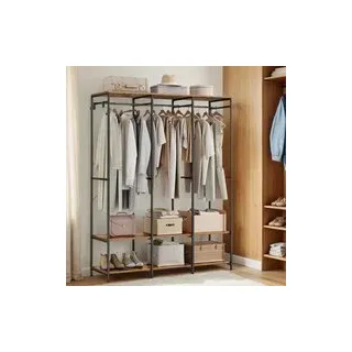 Kleiderschrank offen, Kleiderständer, Garderobe mit Kleiderstange