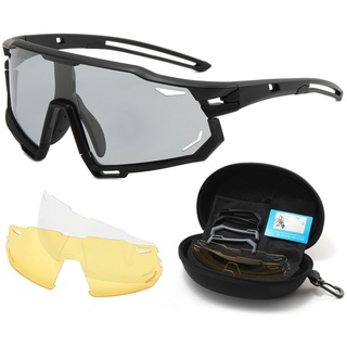Radfahren Sonnenbrillen Männer UV Polarisierte Wechselnde Gläser Fahren Camping Wandern Angeln Sport Sonnenbrillen