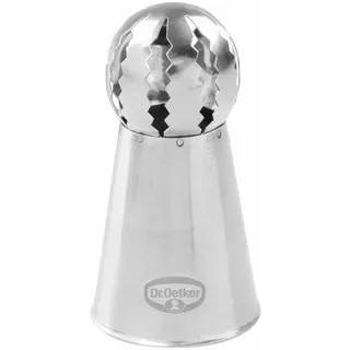 Dr. Oetker Nozzles Manufactory Balltülle, Ball Tülle, Backzubehör, Backform, Edelstahl, Silber, 2.3 cm, 1990