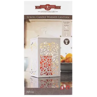 Candle Warmers Duftlampe Kerzenwärmer Scroll Kerzenlaterne weiß