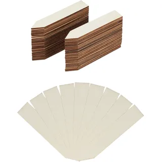 Relaxdays Pflanzenstecker 60er Set 10,5 cm Holz