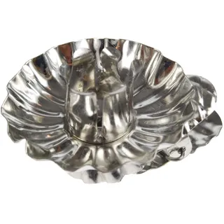hdg 30er Set Baumkerzenhalter für Weihnachtsbaum - Kerzenhalter Silber in Zapfenform mit Clip - Made in Germany