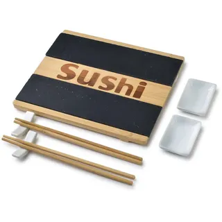 Mondex Sushi-Gerichten, Beige, Holz, 22.5x3.5x25.5 cm, Essen & Trinken, Geschirr, Geschirr-Sets, Teller-Sets