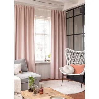 ELBERSDRUCKE Midnight 14 Ösen 140 x 255 cm Rosa 2 St.