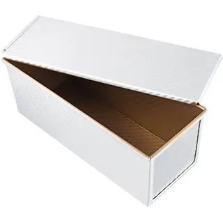 CHUIFAI 1000g Brotbackform, Toastbrot Backform mit Deckel, Antihaft Toastbrotform Kastenform Kuchen mit Belüftungslöchern zum Backen Brote Gebäck Kuchen, 34 x 13,5 x 12cm