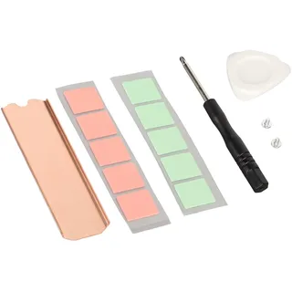 Bewinner Laptop Nvme M.2 Kühlkörper, M.2 2280 Nvme SSD Kupfer Kühlkörper, M2 Pcie Nvme Laptop PS5 Kühlkörper Kupfer mit Nano Thermal Pads für 2280 M2 SSD Laptop