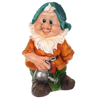 Famanu Gartenzwerg XXL - 41 cm Gartenfigur für Innen und Außen