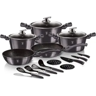 17 Tlg. TopfSet Induktion Pfannen-Set Topf-Set Aluguss Antihaftbeschichtung 6920
