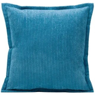 Gözze Zierkissen GÖZZE Kissen CAPRI petrol BH 40x40 cm türkis Dekokissen blau