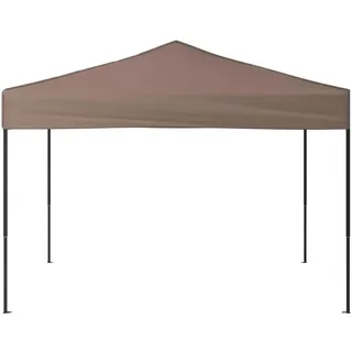 vidaXL Faltpavillon 3 x 3 m inkl. 4 Seitenteile Grau/Schwarz