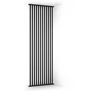 KGM Raumteiler Lamellen Wand Eiche Lava 45° - Komplett-Set 100 x 270 cm | Raumtrenner, Trennwand & Lamellen Wand in Holzoptik - Sichtschutz für Wohnzimmer, Büro, Kinderzimmer, inkl. 12 Lamellen