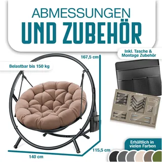 Kesser Hängesessel Bali taupe