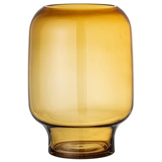 Bloomingville Dekovase Adine, Vase Gelb Glas Blumenvase Glasvase dänisches Design gelb