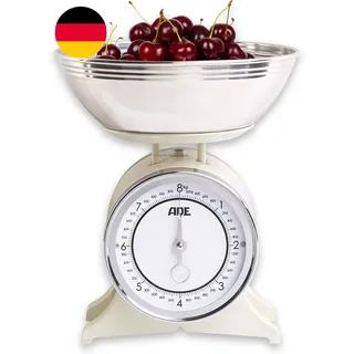 ADE Mechanische Küchenwaage Im Retro-Stil | Präzise Anzeige Bis 8 Kg | Klassisch