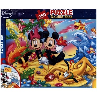 Puzzle Puzzle Df Plus 250 Mickey Mouse - On The Beach (Puzzle), 299 Puzzleteile