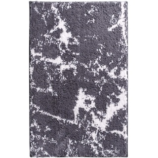 RIDDER Badezimmerteppich Marmor grau 60x90 cm