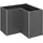 Belvedere Maxi L100 102 x 102 x 77 cm dunkelgrau-metallic