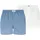 Woven Boxer blau/weiß L
