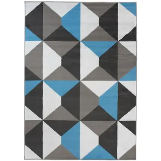 Tapiso Teppich, Blau, Textil, Grafikmuster, Rechteckig, 250x300 cm, Teppiche & Böden, Teppiche, Moderne Teppiche