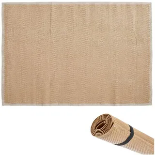 Marrakesch Orient & Mediterran Interior Outdoorteppich Outdoor-Teppich 90 x 150 cm Braun, Jute-Optik braun