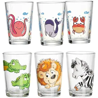 Ritzenhoff & Breker Meeres- und Zootiere Kindergläser 0,205 l 6-tlg.