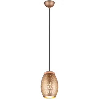 Trio Bidar 1-flg. 15 cm Holz Metall Kaffee