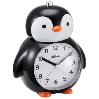 Atlanta 2165 Kinderwecker Pinguin schwarz/weiß