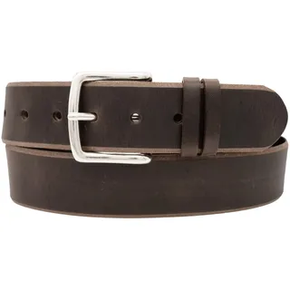AnnaMatoni Gürtel Herren Ledergürtel aus Premium Rindleder 4,5cm breit echt Leder Gürtel Herren Jeans-Gürtel Vintage Look (Mokka 690, TW105-120cm Gesamtlänge) - TW105 - 120cm Gesamtlänge
