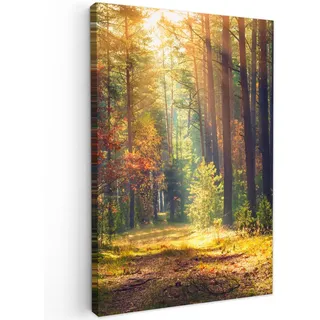 onlywow Wald Leinwand 90x140 cm