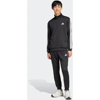 adidas 3-Streifen French Terry Trainingsanzug Schwarz M