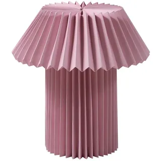 LINDBY Tischlampe Magali aus Papier 1-flammig E14) Wohnzimmerleuchte