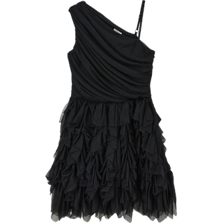 s.Oliver - One-Shoulder-Kleid mit Volantrock, Mädchen, schwarz, 170